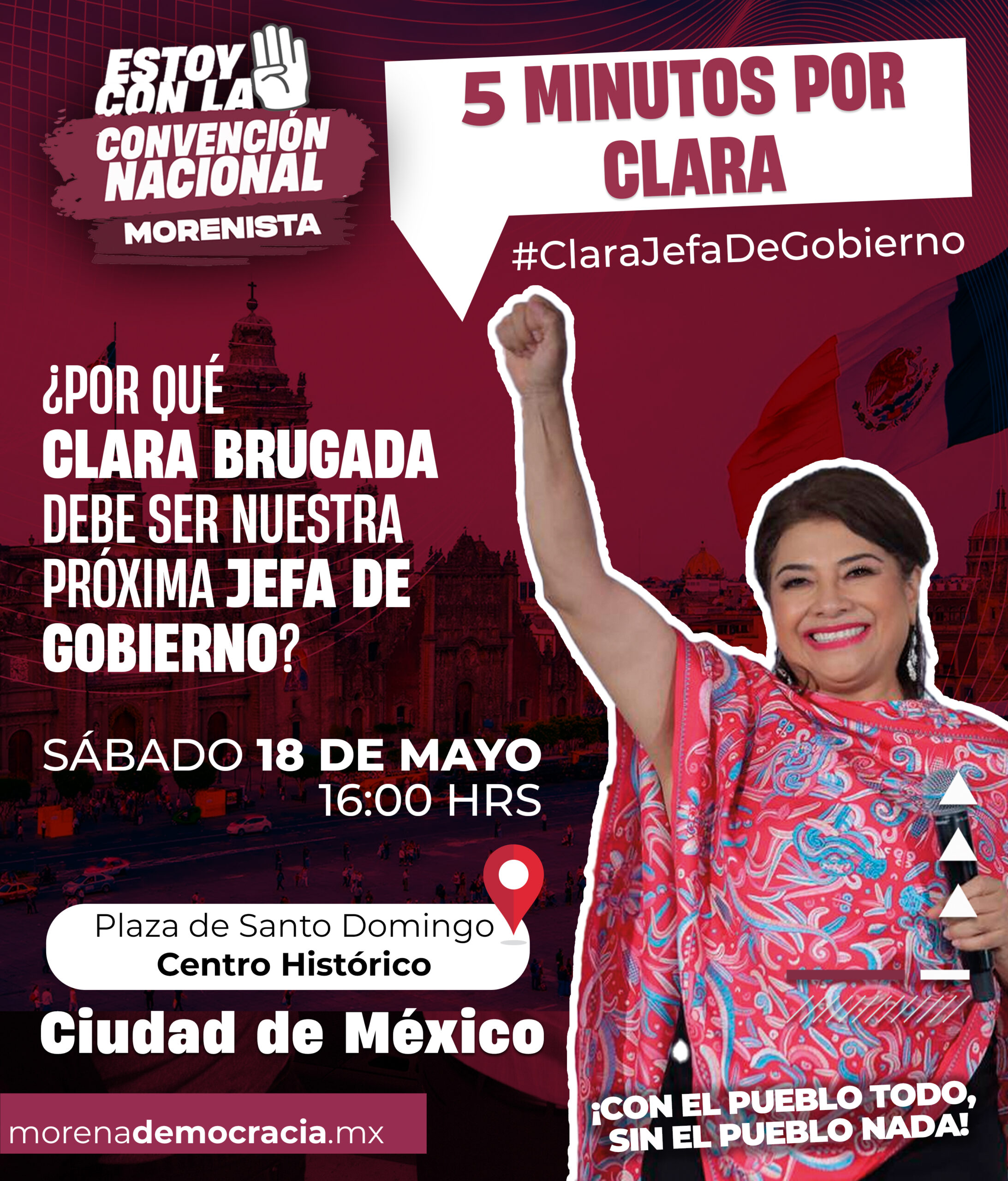 5 minutos por Clara Brugada