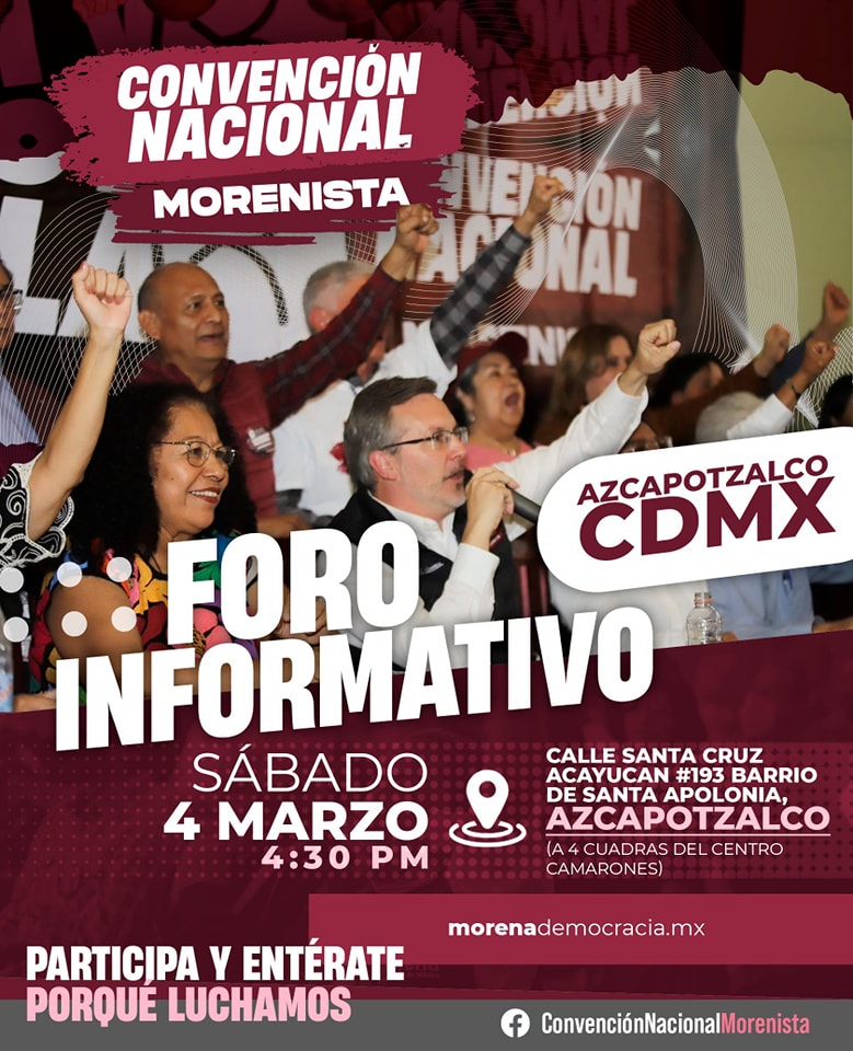 Cartel Foro Informativo Azcapotzalco